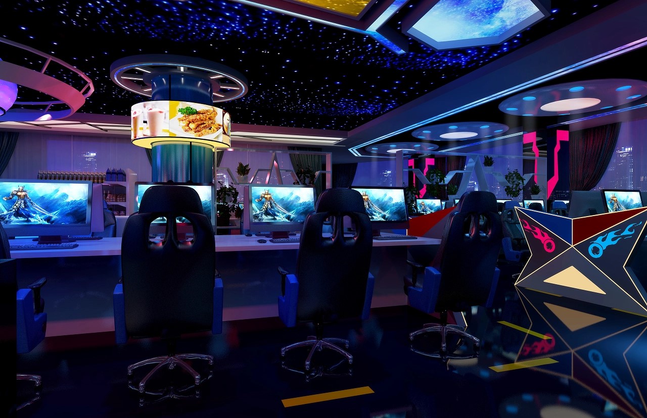 網吧電競館裝修效果圖